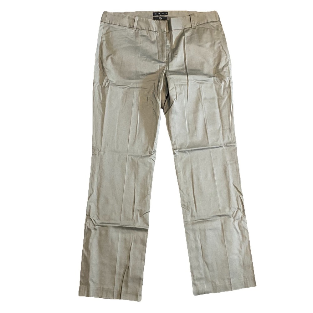 Apostrophe Women 14 Ankle Pant Brindle Khaki‎ Fiona Office Cool Stretch Cotton